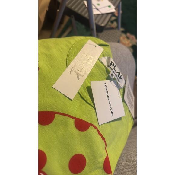 Comme des Garcons PLAY T shirt M live Green - Picture 7 of 8